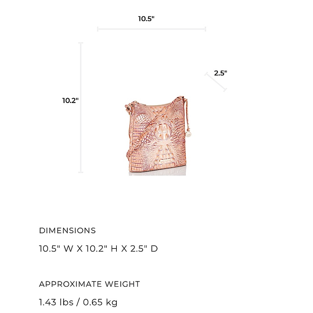 Brahmin Katie Crossbody in Cotton Candy Ombré Melbourne - Picture 7 of 16